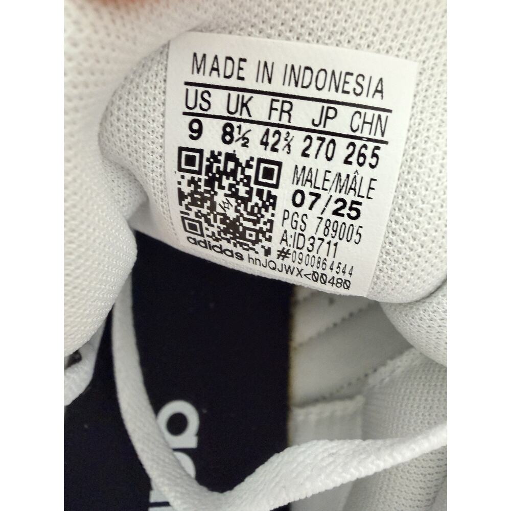 Adidas VL Court Base Cloud White Core Black Grey ID3711 Men's Size 9 NWOB - Picture 4 of 10